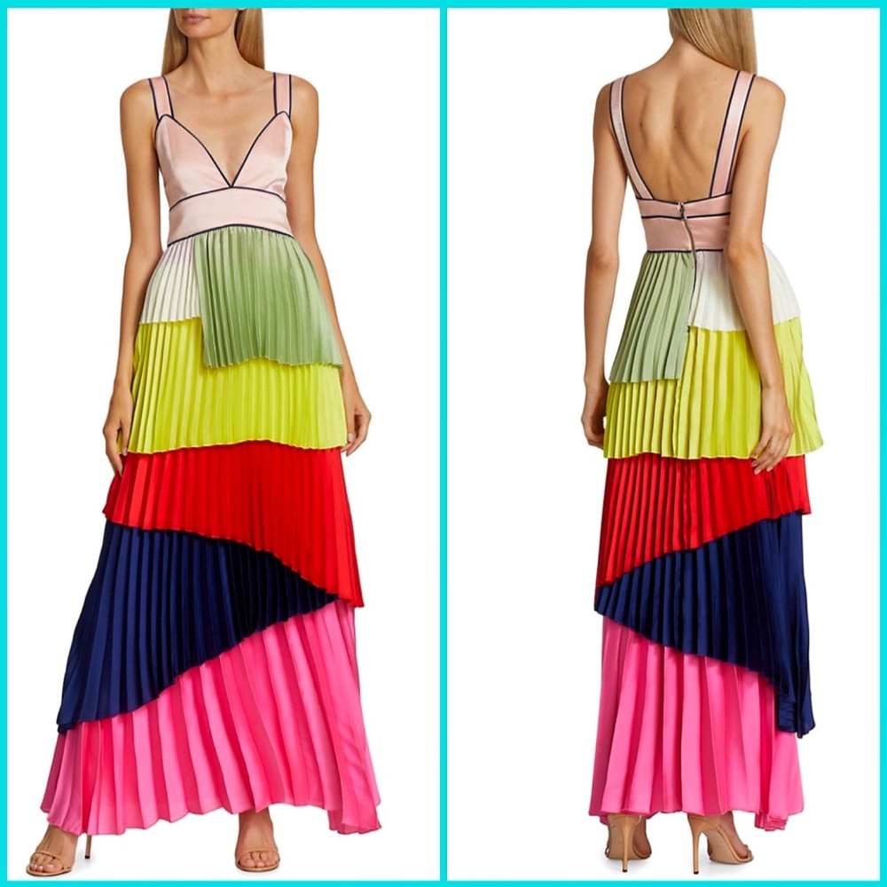 Alice + Olivia Multicolor Maxi Dress - Picture 14 of 16